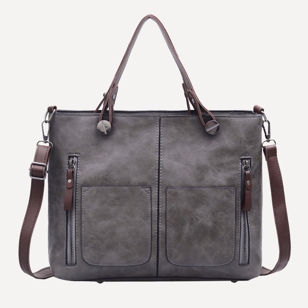 LAST - SHAI Zipper Details Tote Bag - Picture 2 of 2